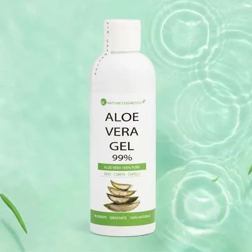 Gel Aloe Vera 99% Puro Biologico Helix Extra per Viso Corpo e Capelli